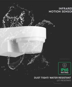 Ανιχνευτής Κίνησης PIR V-TAC Επίτοιχος Λευκός IP65 1000W 5yrs Wty- 24111