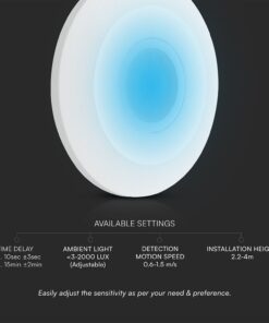 Ανιχνευτής Κίνησης / Παρουσίας Επιτοίχιος 2-6m Λευκός V-TAC 5yrs Wty – 24113