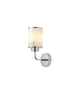 ΑΠΛΙΚΑ ΤΟΙΧΟΥ ΜΕΤΑΛΛΟ-ΓΥΑΛΙ 1ΧE27 160X100X270mm ΑΣΗΜΙ ARTE ILLUMINA MARBELINE EUROLAMP – 144-24015