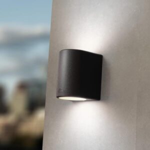 FUMAGALLI MARTA 160 2L ΑΠΛΙΚΑ ΤΟΙΧΟΥ UP & DOWN  ΜΑΥΡΗ 2X10W 192X164mm EUROLAMP – 145-26276