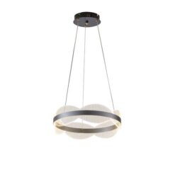 ΦΩΤΙΣΤΙΚΟ ΚΡΕΜΑΣΤΟ ΑΚΡΥΛΙΚΟ ΣΤΡΟΓΓΥΛΟ LED 48W 4320Lm 3000K Φ400mm ΑΣΗΜΙ ARTE ILLUMINA TORINO EUROLAMP – 144-15043