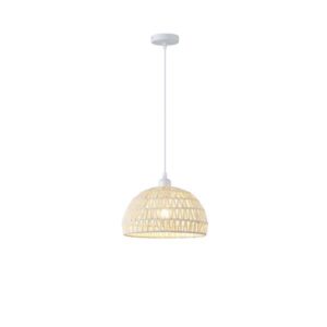 ΦΩΤΙΣΤΙΚΟ ΚΡΕΜΑΣΤΟ ΡΑΤΤΑΝ 1XE27  300X1270mm ΛΕΥΚΟ ARTE ILLUMINA VENTO EUROLAMP – 144-32012