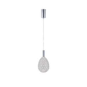 ΦΩΤΙΣΤΙΚΟ ΜΕΤΑΛΛΟ ΜΟΝΟΦΩΤΟ ΟΒΑΛ LED 6.3W 648Lm 3000K Φ140x1588mm ΑΣΗΜΙ ARTE ILLUMINA PERFORATO EUROLAMP – 144-15064