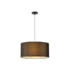 ΦΩΤΙΣΤΙΚΟ ΚΡΕΜΑΣΤΟ ΥΦΑΣΜΑ 1XΕ27 Φ530Χ260mm  ΜΑΥΡΟ ARTE ILLUMINA SOHO EUROLAMP – 144-33072