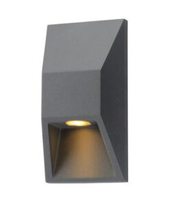 ΦΩΤΙΣΤΙΚΟ ΤΟΙΧΟΥ ΑΛΟΥΜΙΝΙΟΥ 1W 164X82X54.5mm ΓΡΑΦΙΤΗΣ ARTE ILLUMINA EUROLAMP – 145-20245