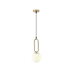 ΦΩΤΙΣΤΙΚΟ ΚΡΕΜΑΣΤΟ ΓΥΑΛΙ 1XE27 150X150X1430mm ΛΕΥΚΟ ARTE ILLUMINA ORBA EUROLAMP – 144-28516