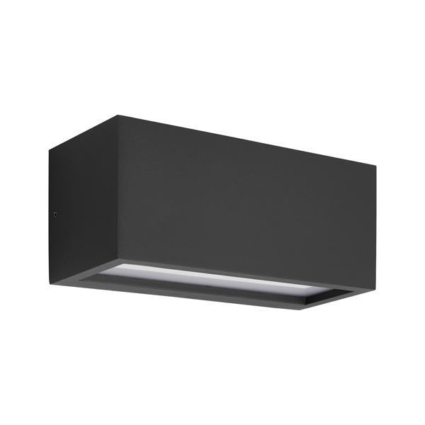 ΑΠΛΙΚΑ ΤΟΙΧΟΥ 2XΕ27 250X110X10 IP54 ΜΑΥΡΗ UP DOWN ARTE ILLUMINA AMIGO EUROLAMP – 145-20633