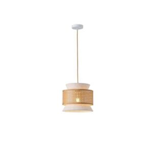 ΦΩΤΙΣΤΙΚΟ ΚΡΕΜΑΣΤΟ ΥΦΑΣΜΑ 1XE27  X1260mm ΜΠΕΖ-ΜΑΤ ΛΕΥΚΟ ARTE ILLUMINA ISLA EUROLAMP – 144-33051