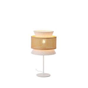 ΦΩΤΙΣΤΙΚΟ ΚΡΕΜΑΣΤΟ ΥΦΑΣΜΑ 1XE27 260X460mm MΠΕΖ-MΑΤ ΛΕΥΚΟ ARTE ILLUMINA ISLA EUROLAMP – 144-33052