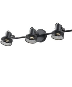 ΣΠΟΤ ΟΡΟΦΗΣ ΤΡΙΠΛΟ ΜΕ ΔΙΧΤΥ E27 640X100X300mm ΜΑΥΡΟ ARTE ILLUMINA SOLUN EUROLAMP – 145-25046
