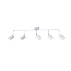 ΣΠΟΤ ΜΕΤΑΛΛΙΚΟ 5ΦΩΤΟ 5XGU10 800X90X230mm ΛΕΥΚΟ ARTE ILLUMINA OLYMP EUROLAMP – 145-25231