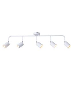 ΣΠΟΤ ΜΕΤΑΛΛΙΚΟ 5ΦΩΤΟ 5XGU10 800X90X230mm ΛΕΥΚΟ ARTE ILLUMINA OLYMP EUROLAMP – 145-25231