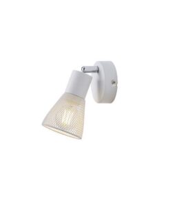 ΣΠΟΤ ΜΕ ΔΙΧΤΥ 1XE14 D80XH125mm ΛΕΥΚΟ ARTE ILLUMINA MESHY EUROLAMP – 145-25258