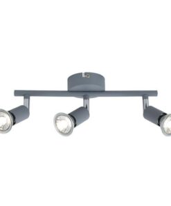 ΣΠΟΤ ΚΙΝΗΤΟ 3ΦΩΤΟ ΜΕΤΑΛΛΙΚΟ  ΓΚΡΙ 3XGU10 300X80X125mm ARTE ILLUMINA VORRAS EUROLAMP – 145-25245