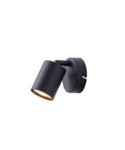 ΣΠΟΤ ΜΕΤΑΛΛΙΚΟ 1XGU10 135X80X95mm ΜΑΥΡΟ ARTE ILLUMINA OLYMP EUROLAMP – 145-25220