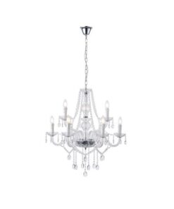 ΦΩΤΙΣΤΙΚΟ ΚΡΕΜΑΣΤΟ ΜΕΤΑΛΛΟ-ΓΥΑΛΙ 9ΦΩΤΟ 9X14E 710X1750mm ΛΕΥΚΟ ARTE ILLUMINA KRISTALLO EUROLAMP – 144-47001