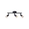 ΣΠΟΤ ΚΙΝΗΤΟ 3ΦΩΤΟ ΜΕΤΑΛΛΙΚΟ ΜΑΥΡΟ 3XGU10 300X80X125mm ARTE ILLUMINA VORRAS EUROLAMP – 145-25237