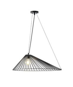 ΦΩΤΙΣΤΙΚΟ ΚΡΕΜΑΣΤΟ ΜΕΤΑΛΛΟ 1xΕ27 600X390X1300Dmm ΜΑΥΡΟ ARTE ILLUMINA RAY EUROLAMP – 144-46022