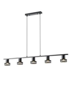 ΣΠΟΤ ΟΡΟΦΗΣ ΜΕ ΔΙΧΤΥ ΠΕΝΤΑΠΛΟ E27 1180X100X1180mm ΜΑΥΡΟ ARTE ILLUMINA SOLUN EUROLAMP – 145-25047