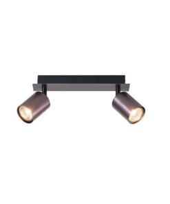 ΣΠΟΤ ΑΛΟΥΜΙΝΙΟΥ 2ΦΩΤΟ 2XGU10 250X80X120mm ΓΚΡΙ ARTE ILLUMINA LUXY EUROLAMP – 145-25266