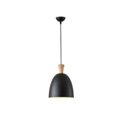 ΦΩΤΙΣΤΙΚΟ ΚΡΕΜΑΣΤΟ ΜΕΤΑΛΛΟ 1XΕ27 230X230mm ΜΑΥΡΟ ARTE ILLUMINA SIMPLO EUROLAMP – 144-24123