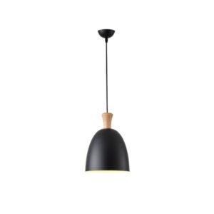 ΦΩΤΙΣΤΙΚΟ ΚΡΕΜΑΣΤΟ ΜΕΤΑΛΛΟ 1XΕ27 230X230mm ΜΑΥΡΟ ARTE ILLUMINA SIMPLO EUROLAMP – 144-24123