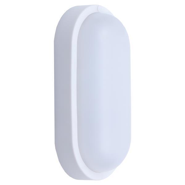 ΦΩΤΙΣΤΙΚΟ ΤΟΙΧΟΥ ΟΒΑΛ LED 12W 205X105X54 6500K IP54 ΛΕΥΚΟ PLUS ARTE ILLUMINA EUROLAMP – 145-20042