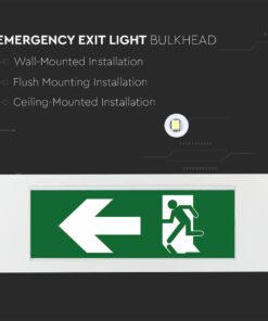 3.8W LED Φωτιστικό Ασφαλείας 4hrs Χωνευτό/Επίτοιχο Λευκό V-TAC Cree Chip Ψυχρό 6000K 3yrs Wty – 899-6