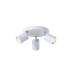 ΣΠΟΤ ΜΕΤΑΛΛΙΚΟ 3ΦΩΤΟ 3XGU10 Φ180X135mm ΛΕΥΚΟ ARTE ILLUMINA OLYMP EUROLAMP – 145-25228