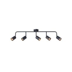 ΣΠΟΤ ΜΕΤΑΛΛΙΚΟ 5ΦΩΤΟ 5XGU10 800X90X230mm ΜΑΥΡΟ ARTE ILLUMINA OLYMP EUROLAMP – 145-25225