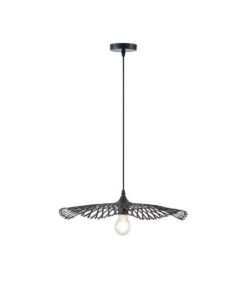 ΦΩΤΙΣΤΙΚΟ ΚΡΕΜΑΣΤΟ BAMBOO 1XE27 475X1160mm ΜΑΥΡΟ ARTE ILLUMINA CROSSLINE EUROLAMP – 144-31011