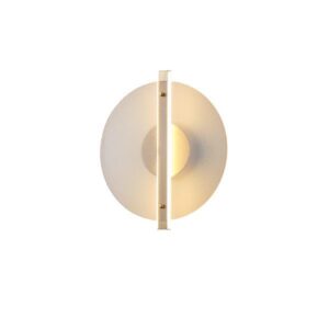 ΑΠΛΙΚΑ ΤΟΙΧΟΥ AΛΟΥΜΙΝO-ΓΥΑΛΙ LED 10W 1200Lm 3000K 340x120x300mm MEΛΙ ARTE ILLUMINA DISC EUROLAMP – 144-15086