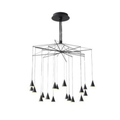 ΦΩΤΙΣΤΙΚΟ ΚΡΕΜΑΣΤΟ LED 90W 5400Lm 3000K Φ1000X1200mm ΜΑΥΡΟ ARTE ILLUMINA CAMPANELLE EUROLAMP – 144-16093