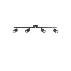 ΣΠΟΤ ΜΕΤΑΛΛΙΚΟ 4ΦΩΤΟ 4XGU10 790X80X165mm ΜΑΥΡΟ ARTE ILLUMINA OLYMP EUROLAMP – 145-25223