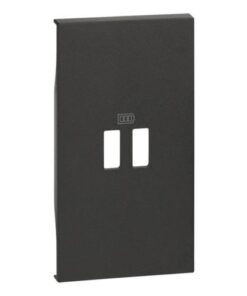 Living Now Πλήκτρο ΓΙΑ ΠΡ ΦΟΡΤ USB 2ΣΤ Μαύρο Legrand – KG12C