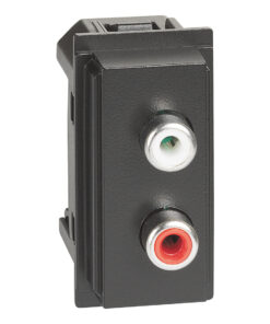 Living Now ΔΙΠΛΗ Πρίζα RCA 1ΣΤ Μαύρο Legrand – KG4269R