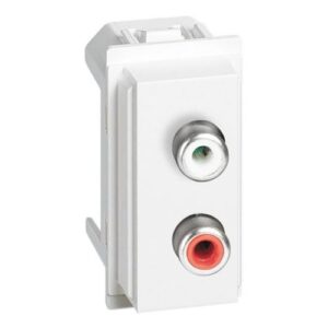 Living Now ΔΙΠΛΗ Πρίζα RCA 1ΣΤ Λευκό Legrand – KW4269R