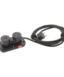 ELECTRON 1 SCH/1 USB TYPE A+C BLACK LEGRAND – 654909