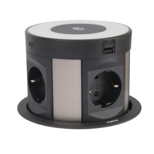 TOWER120 4SCH+2 USB A+C+ΑΣΥΡΜ.ΦΟΡΤ  2Μ LEGRAND – 654983