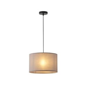 ΦΩΤΙΣΤΙΚΟ ΚΡΕΜΑΣΤΟ ΥΦΑΣΜΑ 1XΕ27 Φ380Χ240mm  ΓΚΡΙ ARTE ILLUMINA SOHO EUROLAMP – 144-33068