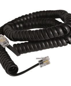 ΣΠΙΡΑΛ ΤΗΛΕΦΩΝΟΥ Α.Τ ΜΑΥΡO 4m 4P4C Rj11 EUROLAMP 147-10069