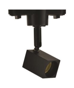 ΣΠΟΤ ΡΑΓΑΣ 2 ΓΡΑΜΜΩΝ GU10 30x30mm 4cm ΣΤΥΛΟΣ ΜΑΥΡΟ EUROLAMP – 145-59081