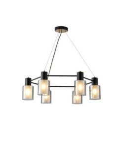 ΦΩΤΙΣΤΙΚΟ ΚΡΕΜΑΣΤΟ ΜΕΤΑΛΛΟ-ΓΥΑΛΙ 6ΦΩΤΟ 6XE14 Φ700X600mm ΜΑΥΡΟ-ΧΑΛΚΟΣ ARTE ILLUMINA SILENCE EUROLAMP – 144-24046