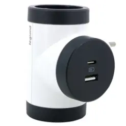 ΠΟΛΥΠΡ 2ΦΙΣ ΣΟΥΚ&USBA+C ΠΕΡΙΣΤ ΛΕΥΚ/ΜΑΥΡ LEGRAND – 694522