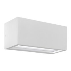 ΑΠΛΙΚΑ ΤΟΙΧΟΥ 2XΕ27 250X110X10 IP54 ΛΕΥΚΗ UP DOWN ARTE ILLUMINA AMIGO EUROLAMP – 145-20638