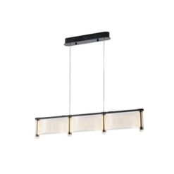 ΦΩΤΙΣΤΙΚΟ ΚΡΕΜΑΣΤΟ ΑΚΡΥΛΙΚΟ LED 3ΦΩΤΟ 3Χ16W 4320Lm 3000K 900X270X175mm ΓΑΛΛΙΚΟ ΧΡΥΣΟ ARTE ILLUMINA RAVENA EUROLAMP – 144-15047