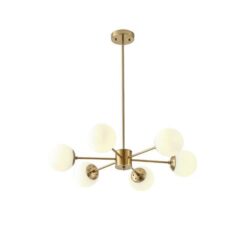 ΦΩΤΙΣΤΙΚΟ ΚΡΕΜΑΣΤΟ 6XΕ27  720X730mm ΛΕΥΚΟ ARTE ILLUMINA PUFF EUROLAMP – 144-20020