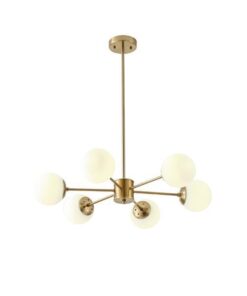 ΦΩΤΙΣΤΙΚΟ ΚΡΕΜΑΣΤΟ 6XΕ27 720X730mm ΛΕΥΚΟ ARTE ILLUMINA PUFF EUROLAMP – 144-20020