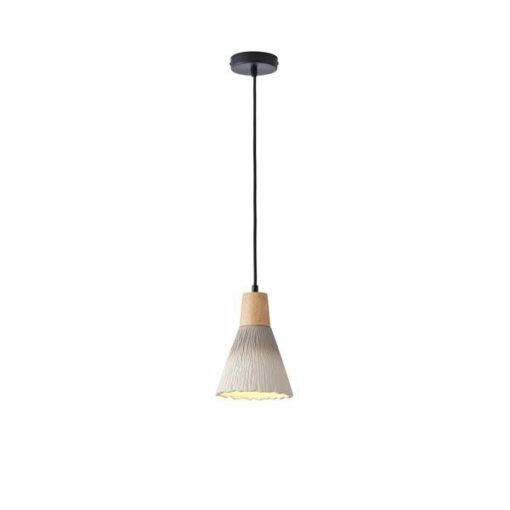 ΦΩΤΙΣΤΙΚΟ ΚΡΕΜΑΣΤΟ RUBBER WOOD&ΤΣΙΜΕΝΤΟ 1xΕ27 160X160X220mm ΧΑΚΙ ARTE ILLUMINA GESSO EUROLAMP – 144-50016