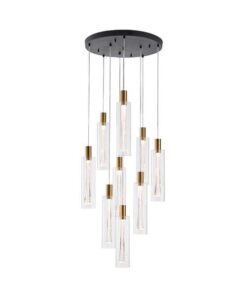 ΦΩΤΙΣΤΙΚΟ ΚΡΕΜΑΣΤΟ ΓΥΑΛΙ 9ΦΩΤΟ 60W 7200Lm 3000K Φ500x2430mm ARTE ILLUMINA VIAL EUROLAMP – 144-15100